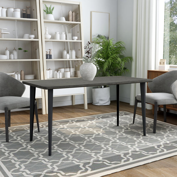 Corrigan Studio® Elliot 60 Inch Wood Dining Table, Oak | Wayfair